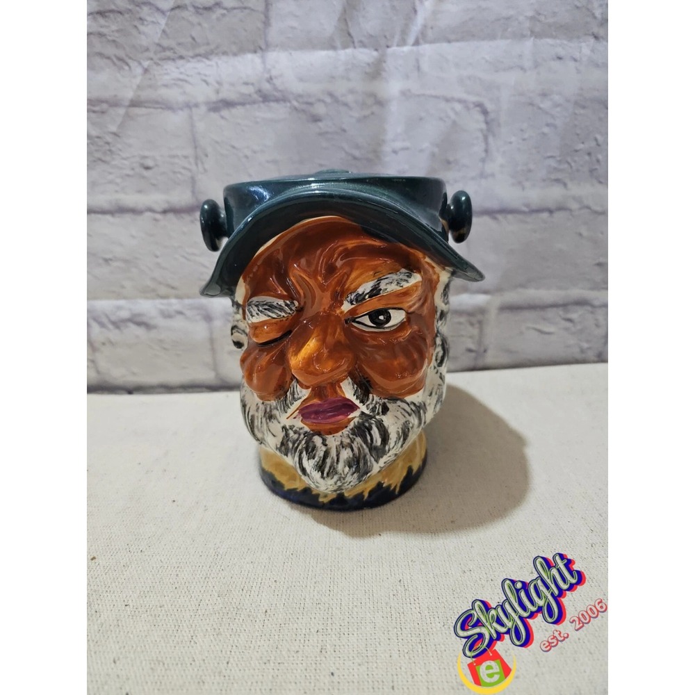 Mk Vintage Toby Winking Man‎ Canister Ice Bucket Marked Mk on Bottom
